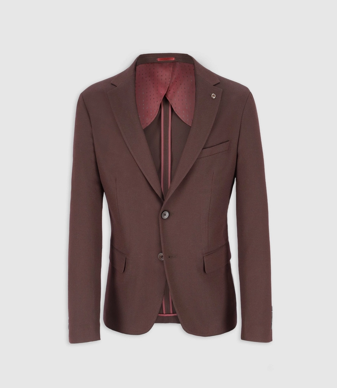 IZAC - Veste casual 2 boutons bordeaux
