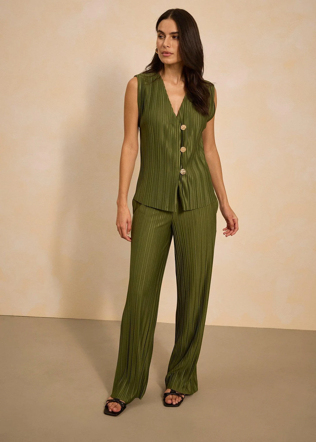 Pantalon en jersey plissé - 2