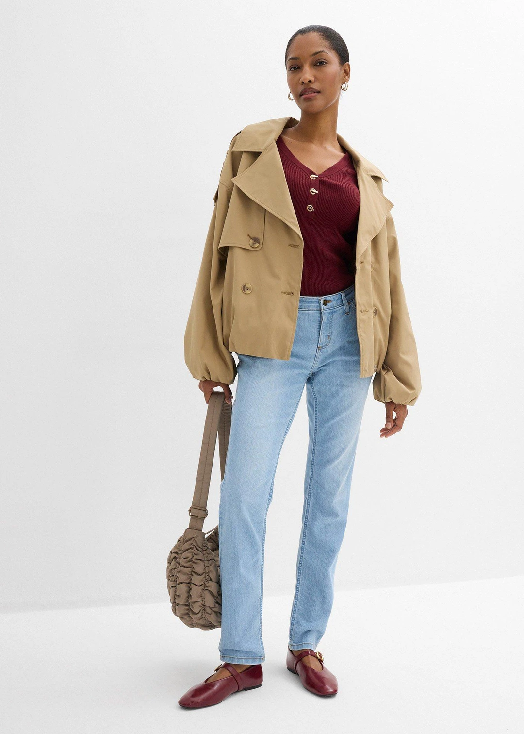 Jean skinny taille mi-haute, extensible