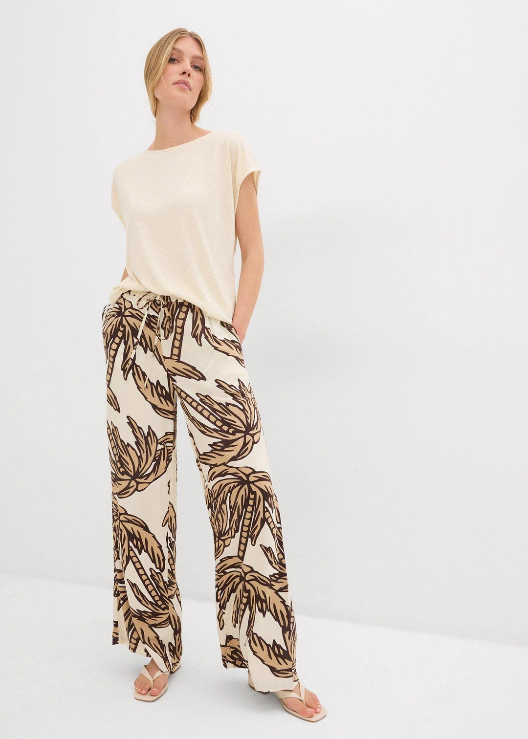 Pantalon large en viscose fluide - 2