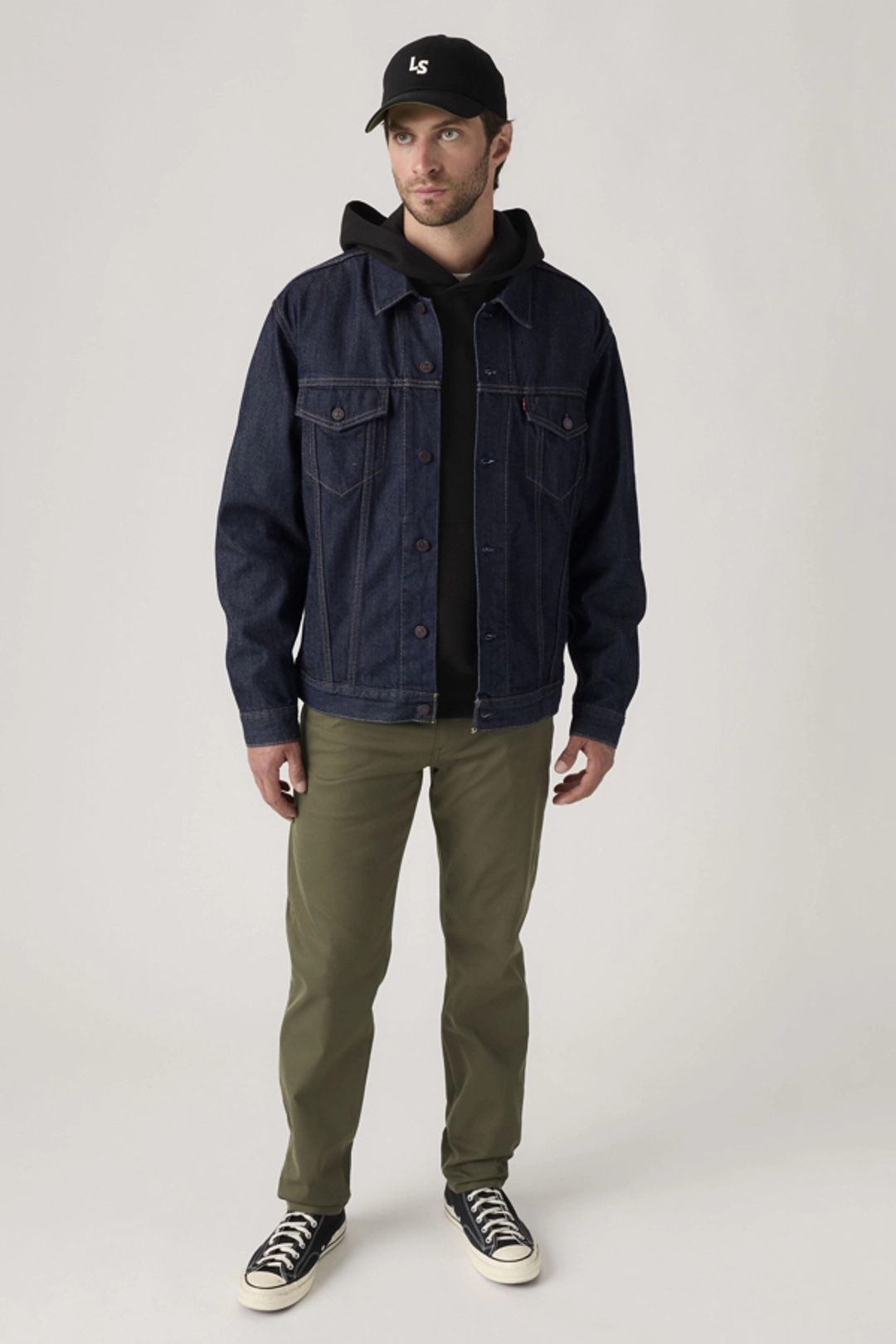 Levi's Pantalon XX Chino Standard Taper Tech+ - Homme - Bleu / Blue Nights Tech Blend - 38X34