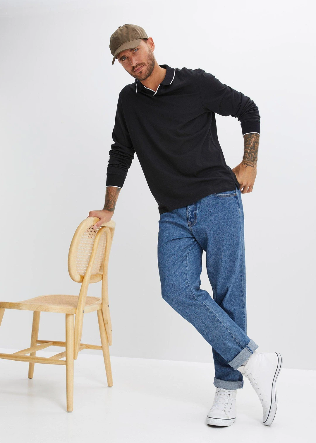 Polo manches longues 100% coton - 2