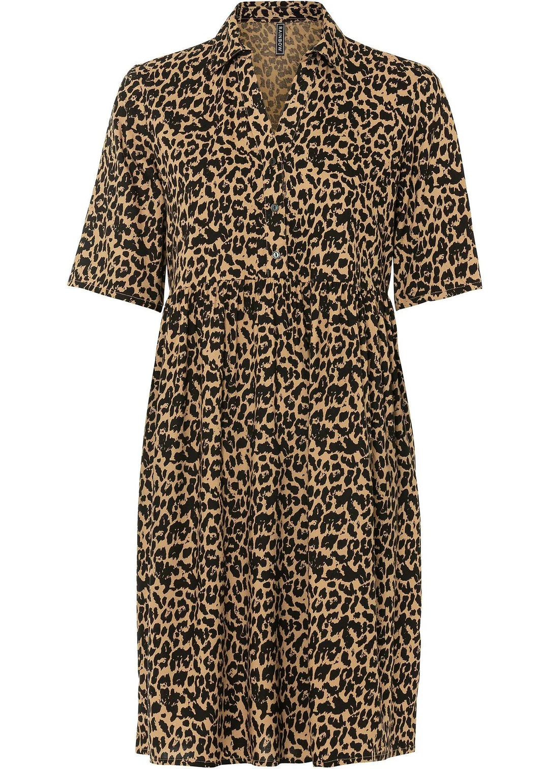 Robe en viscose avec un col chemise