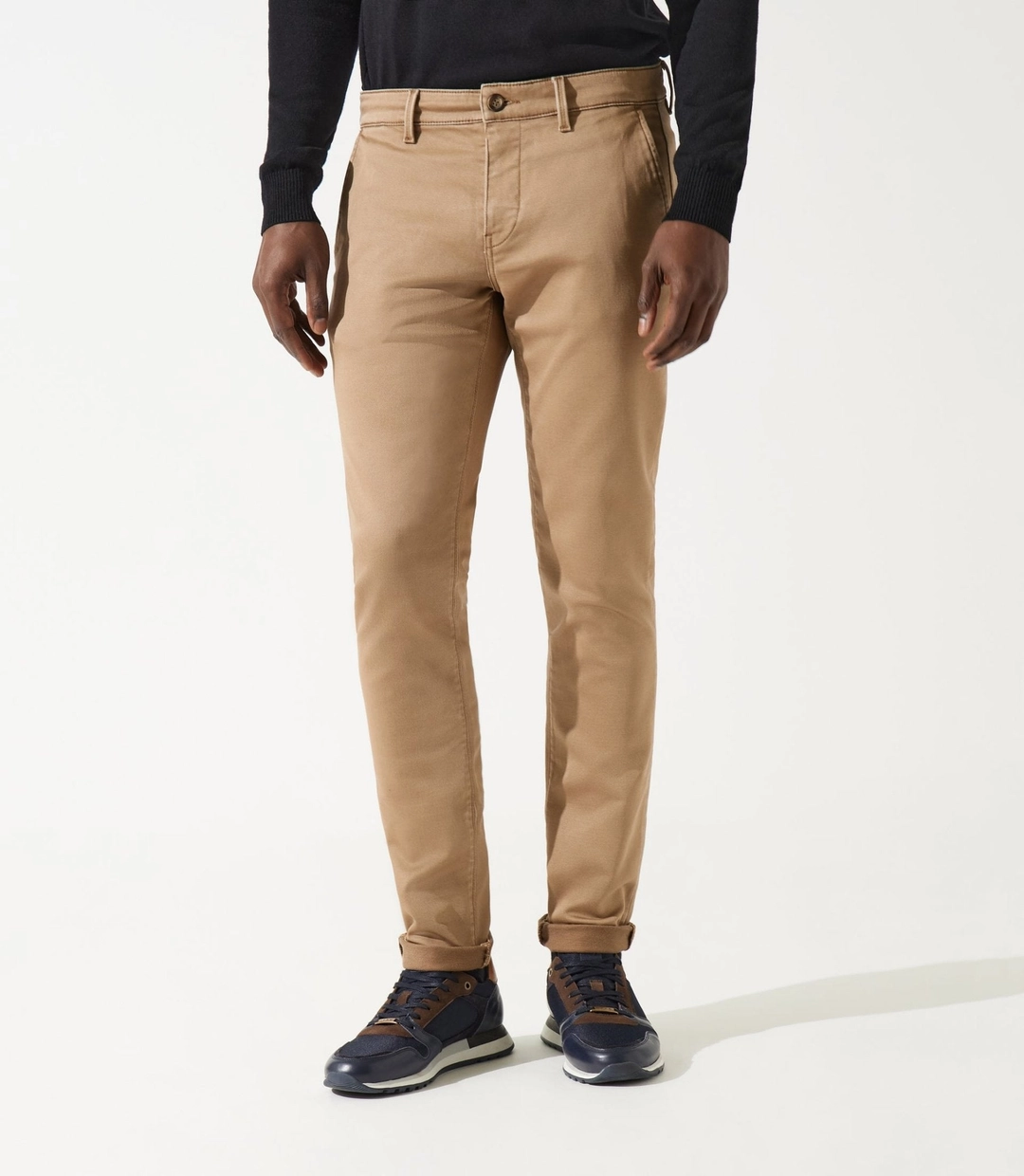 IZAC - Pantalon chino camel VAILLE
