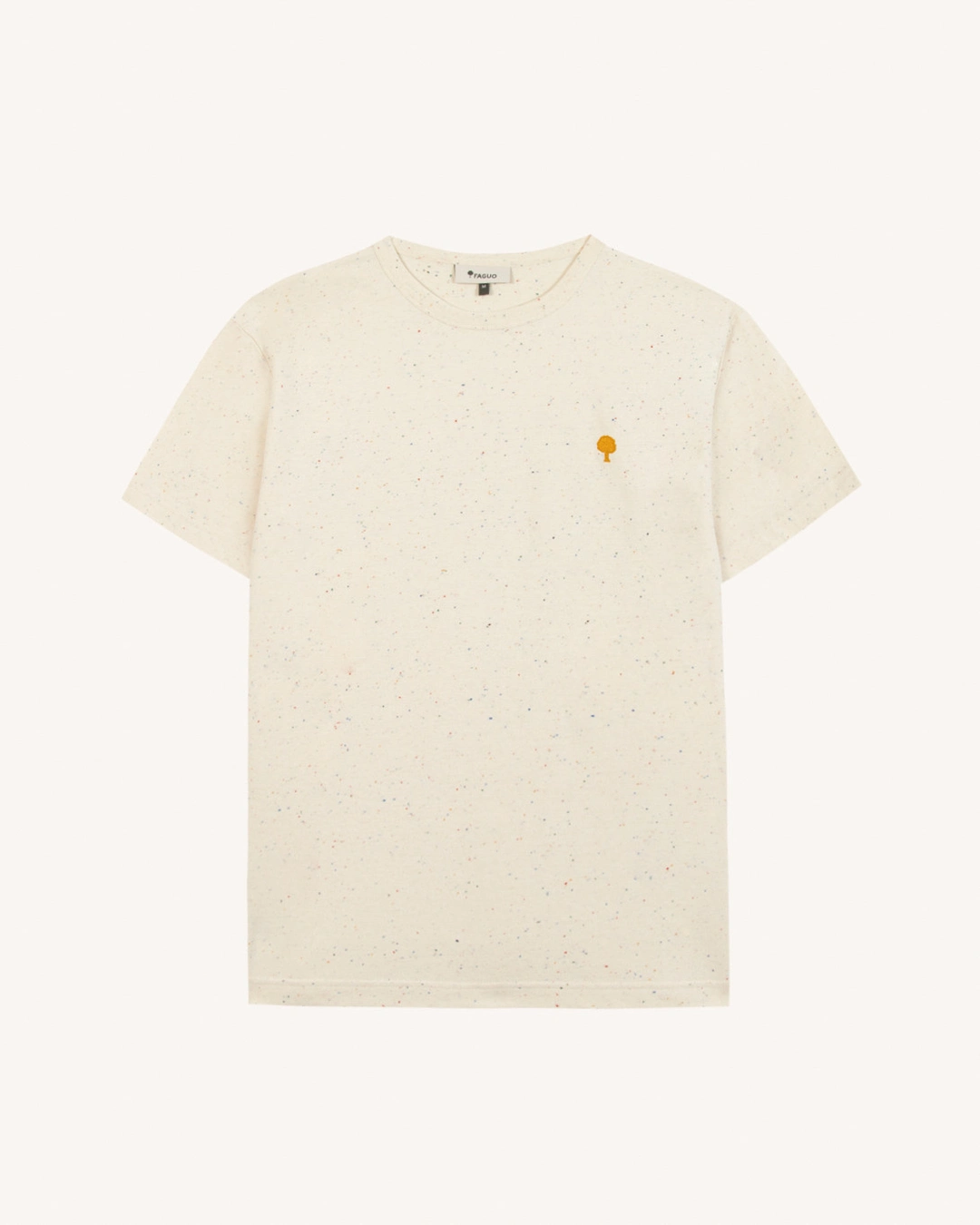 T-shirt chiné vert coton bio - LUGNY - 2