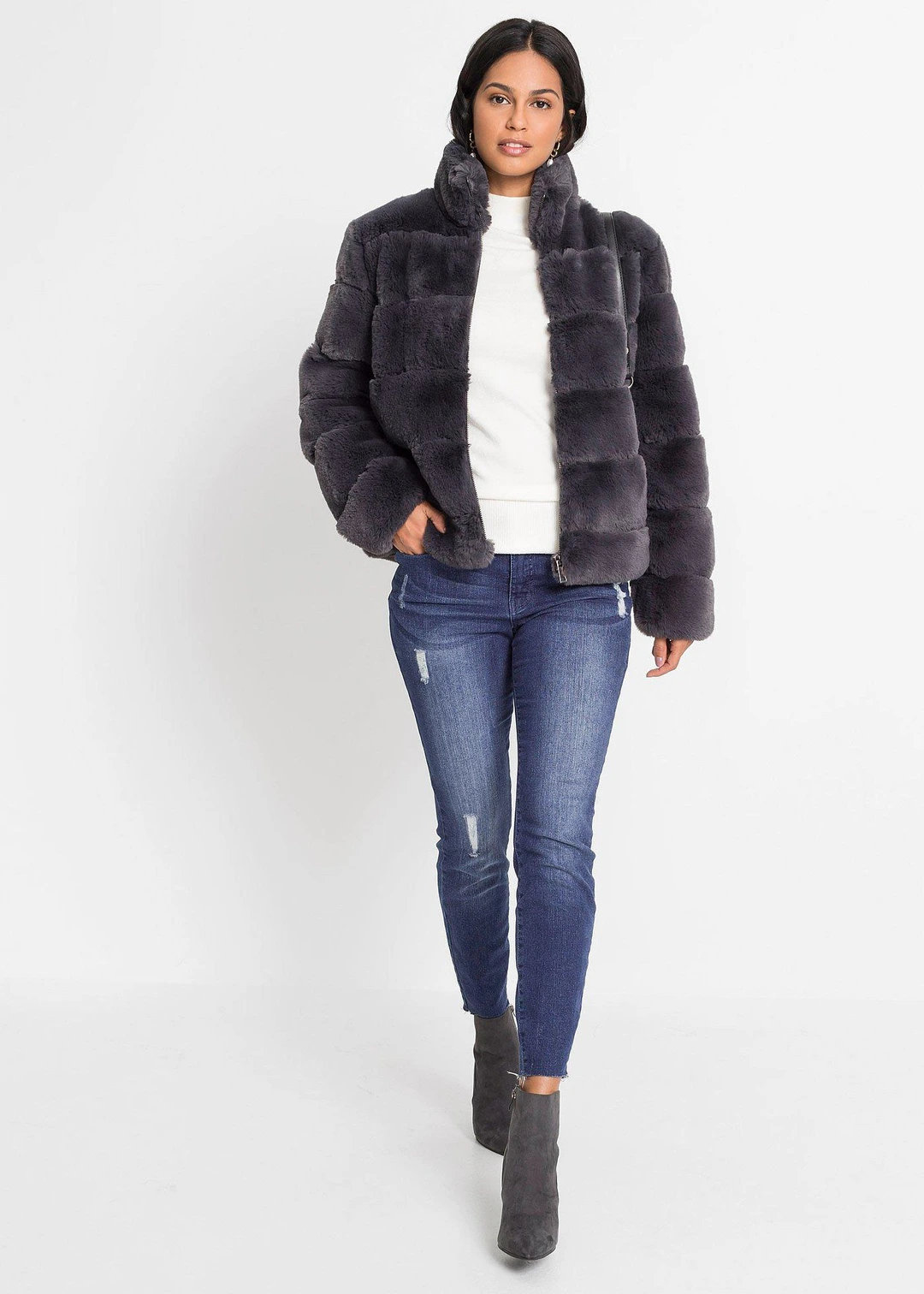 Veste zippée en peluche - 2