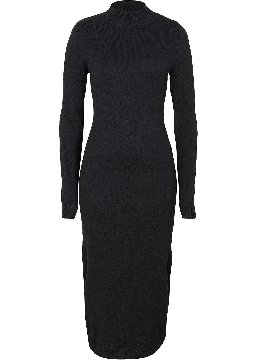Robe en fine maille à col montant