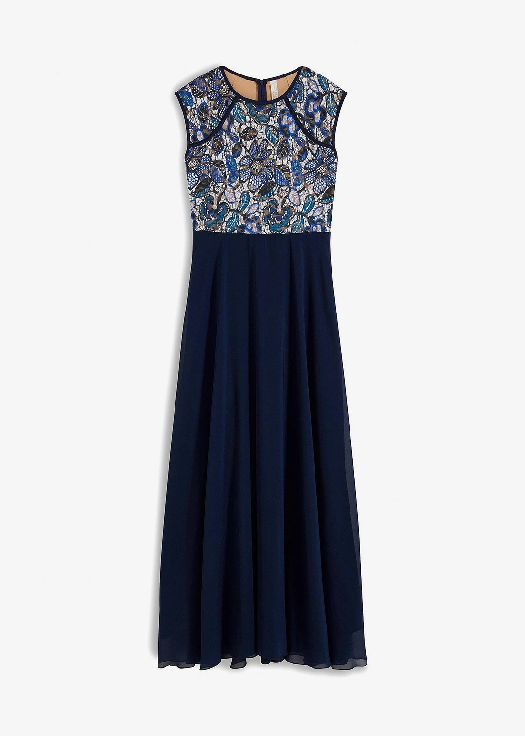 Robe longue à dentelle