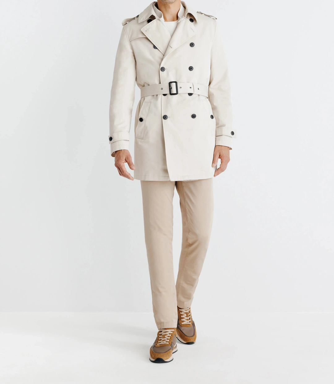 IZAC - Manteau trench beige
