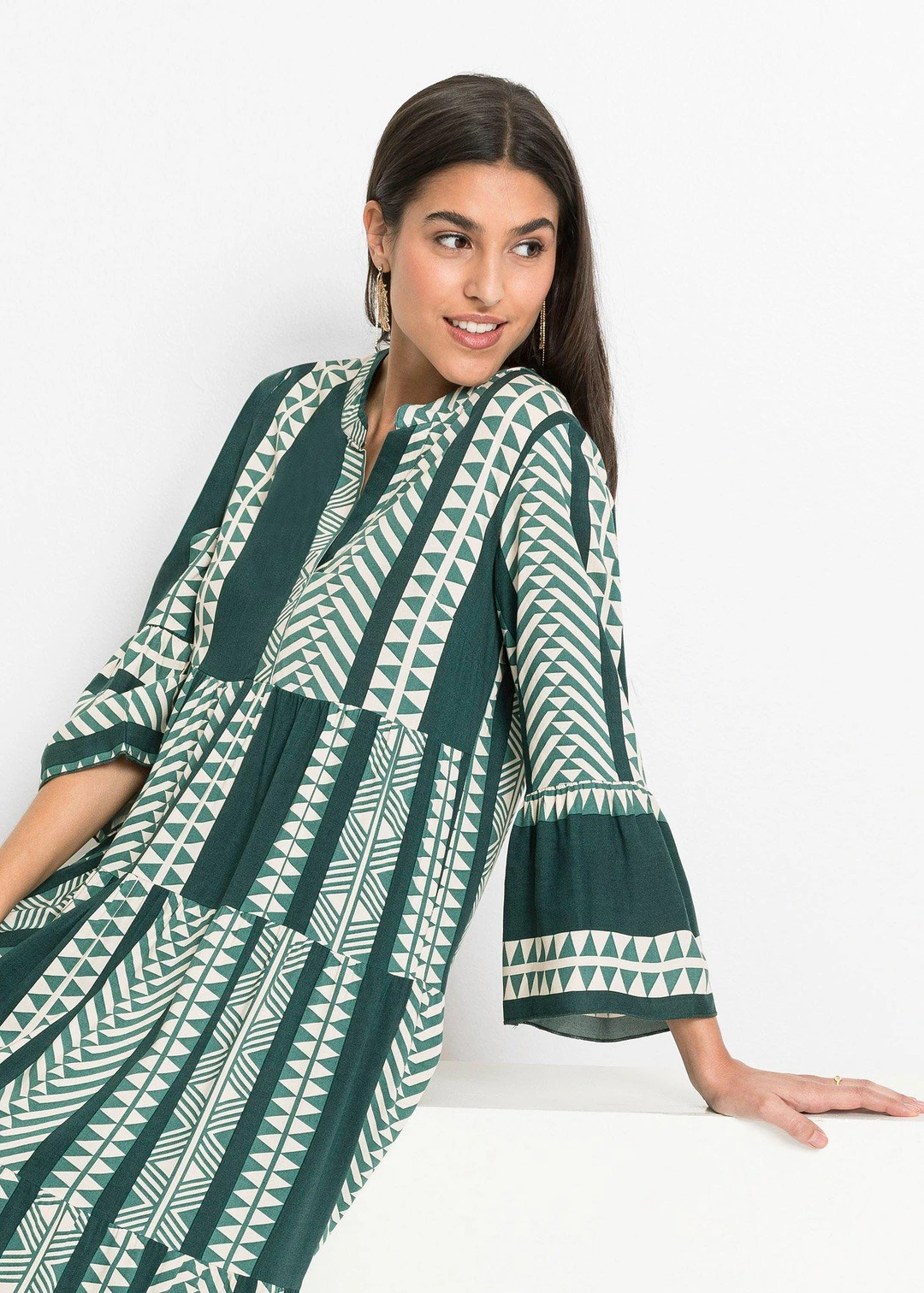 Robe longue en viscose fluide - 3