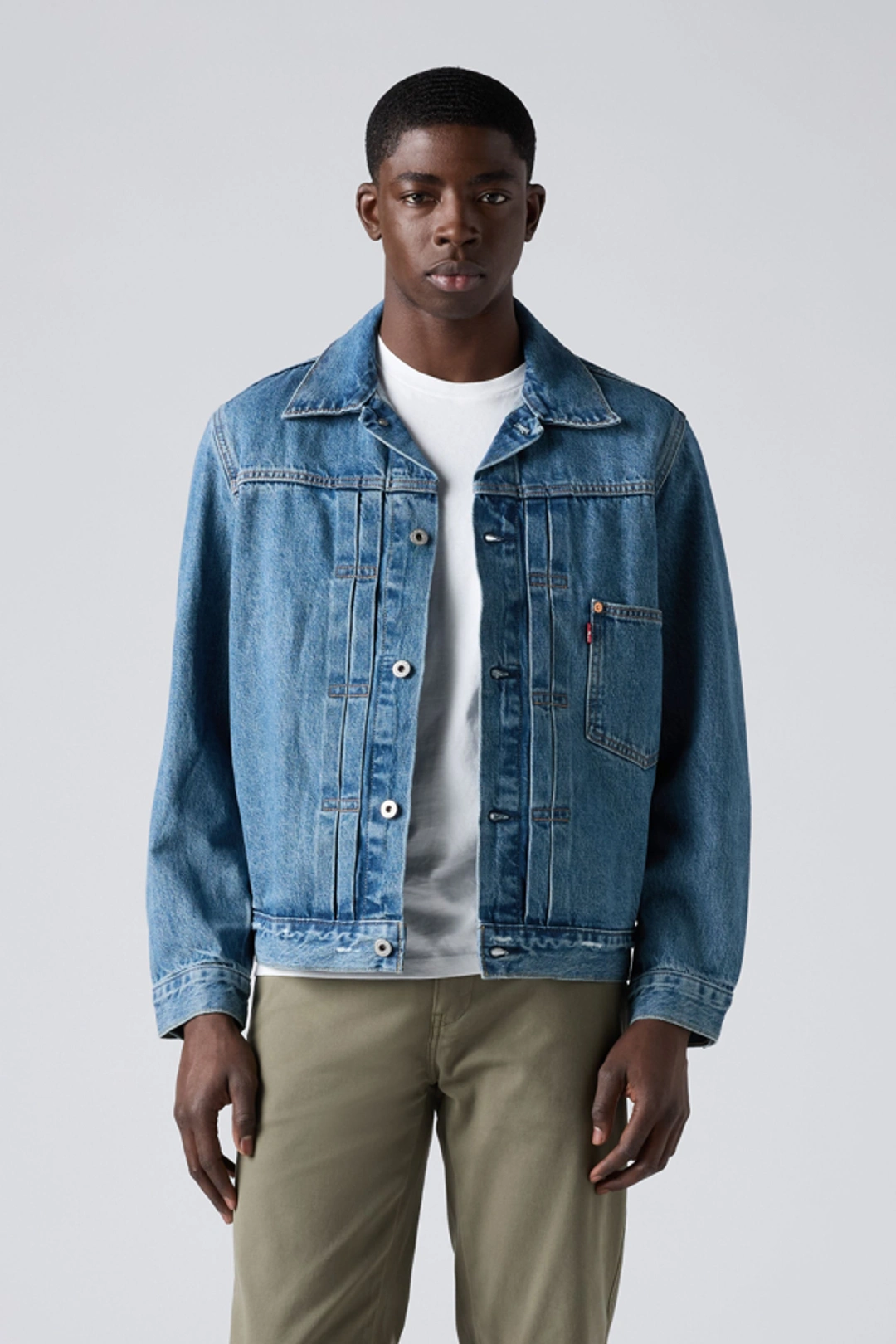 Levi's Veste Trucker Type I - Homme - Bleu / Medium Indigo Stonewash - XL - 2