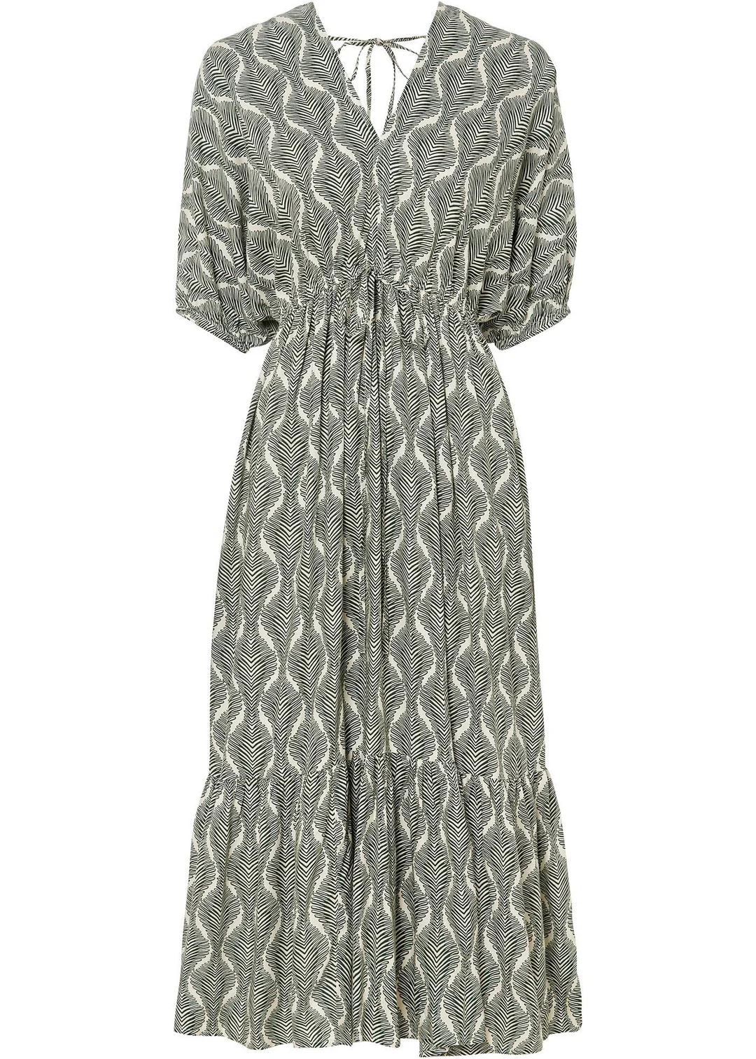 Robe midi en viscose fluide