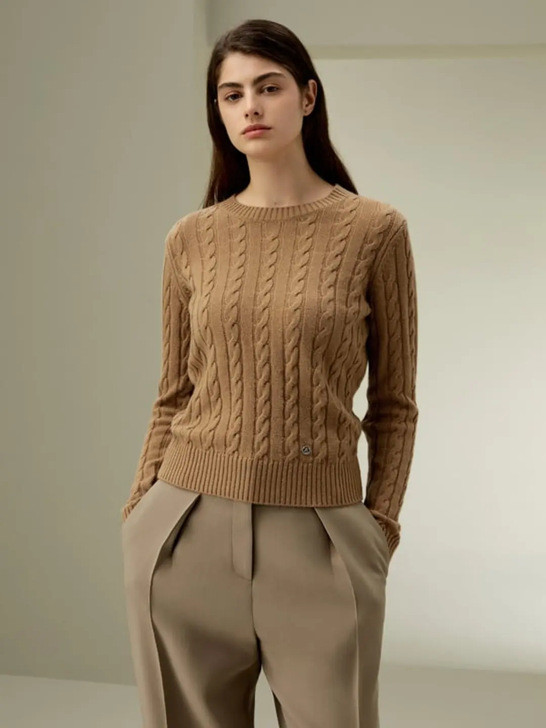 LILYSILK Pull En Laine Femme Gris Col Rond, Style Preppy Inspiré Laine Et Cachemire Un Classique À Associer À Un Pantalon L