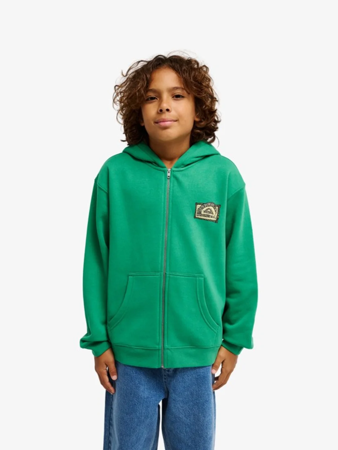 Graphic Hero - Sweat à capuche zippé pour Garçon 8-16 ans Vert