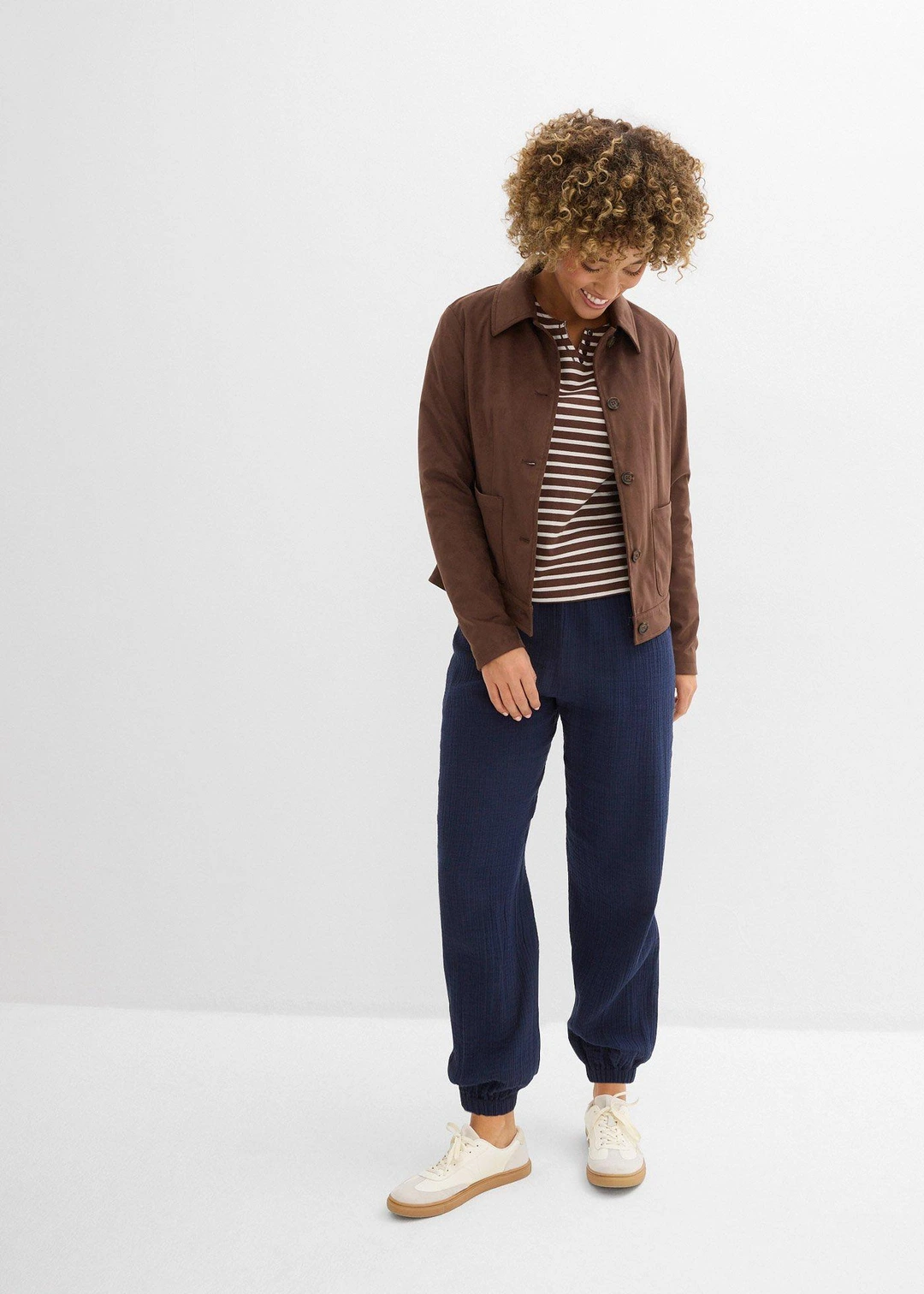 Pantalon en gaze de coton avec ceinture smockée - 2