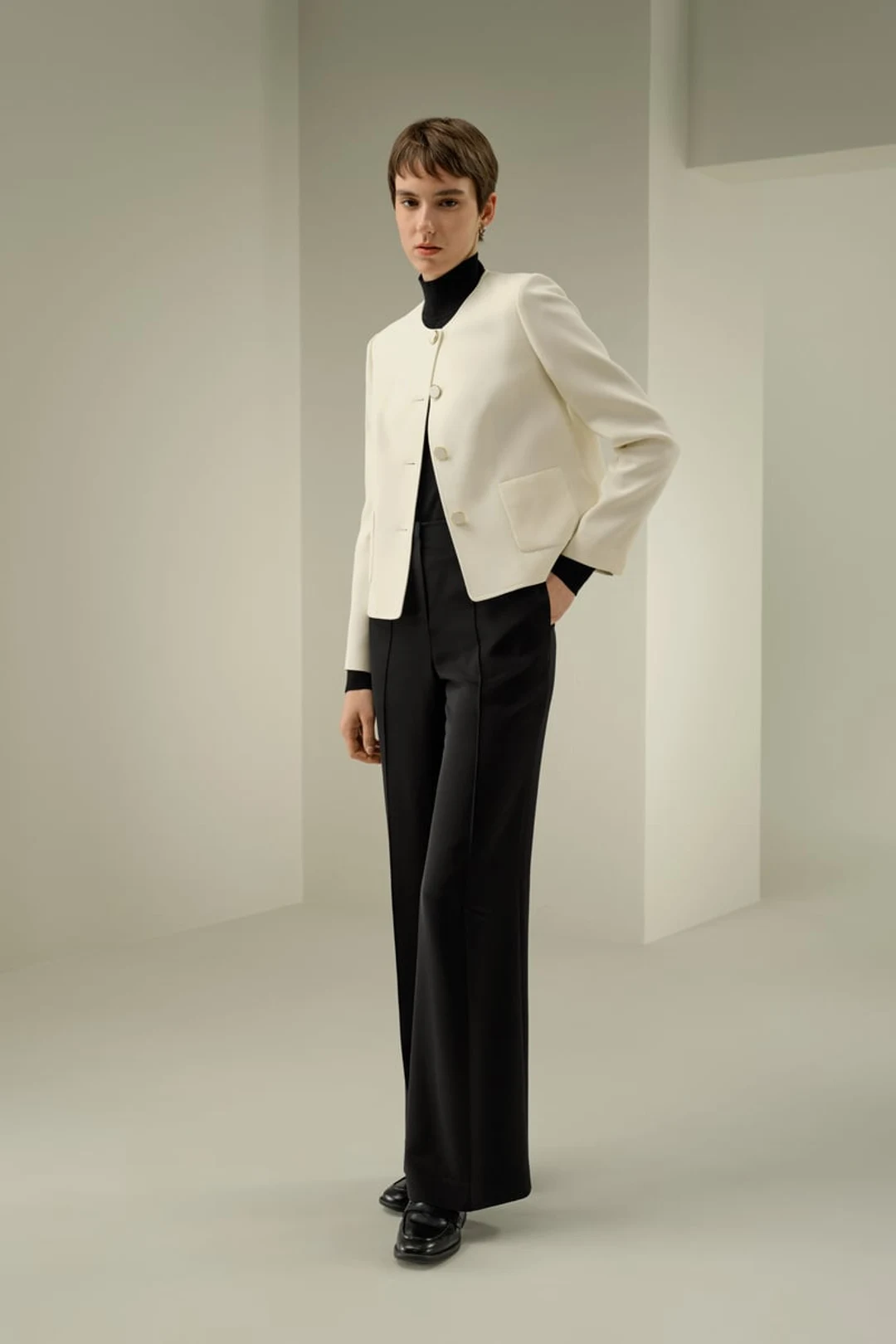 LILYSILK Veste Soie Coupe Carrée Noire T44 - Élégante & Respirante, Parfaite au Quotidien