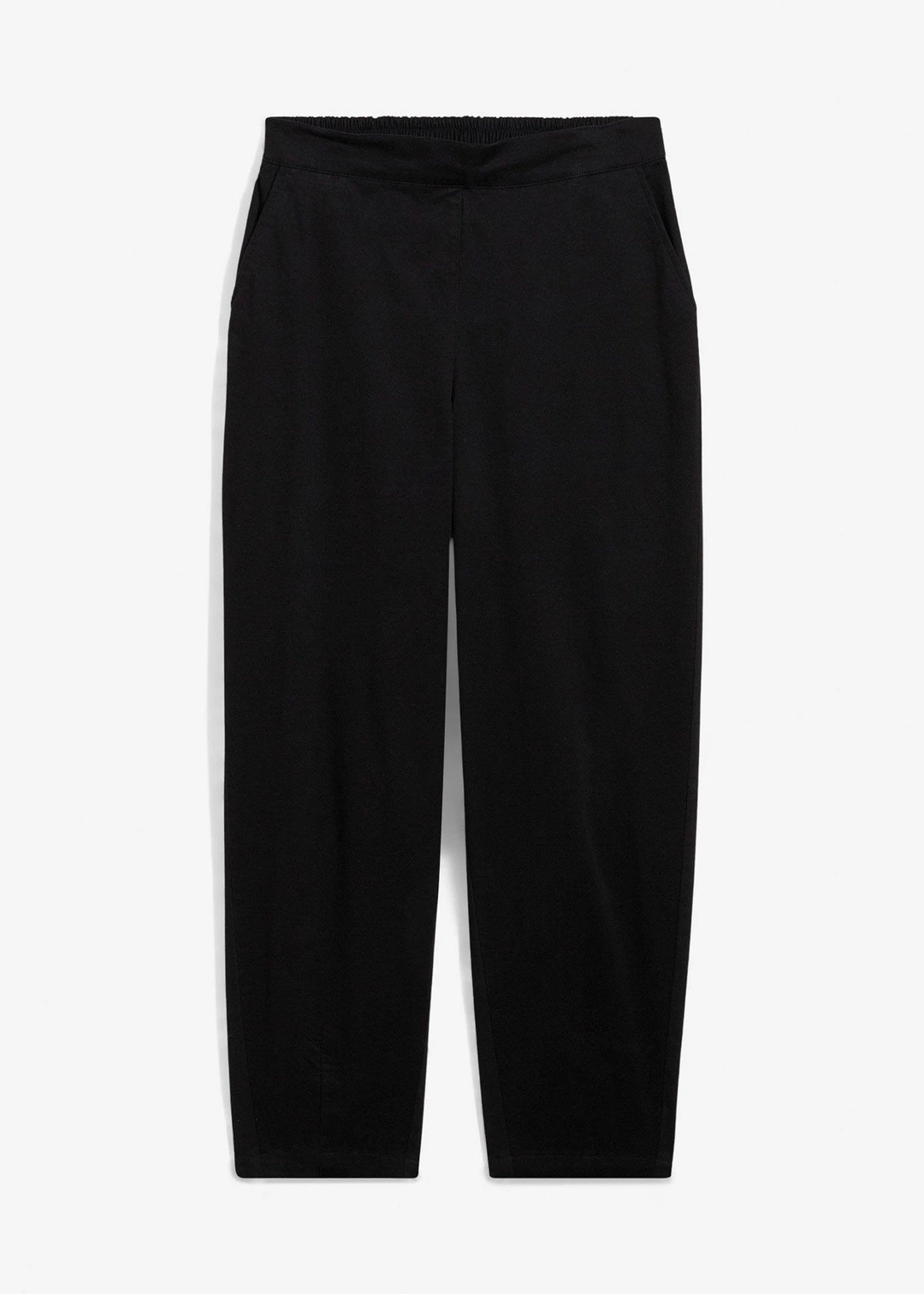 Pantalon à enfiler en coton élastiqué