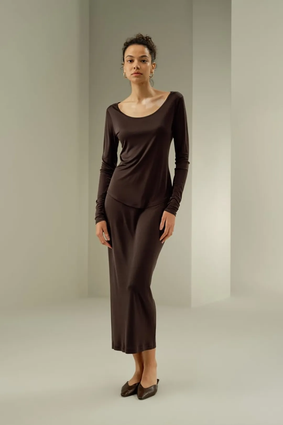 LILYSILK Top Soie Femme Confort Ultime Et Sensation Seconde Peau Jersey De Soie Se Sentir Élégante Et Sûre D'Elle En Toute Occasion Cacao Xl