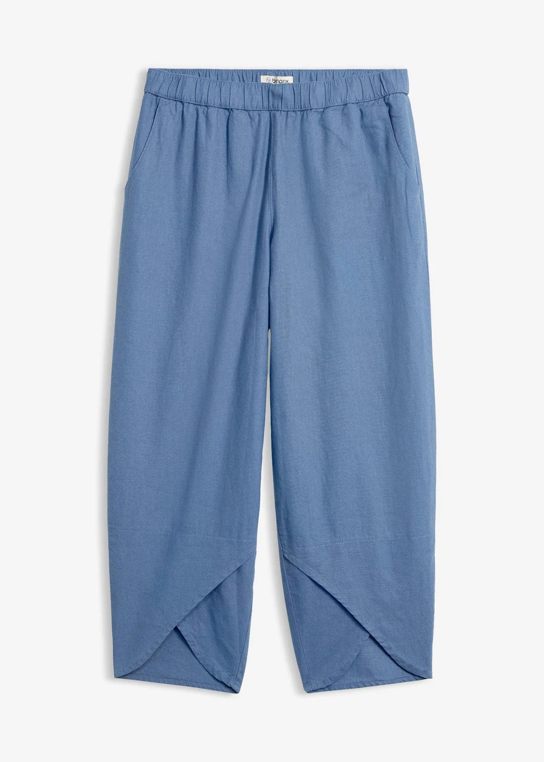 Pantalon 3/4 aérien en lin mélangé