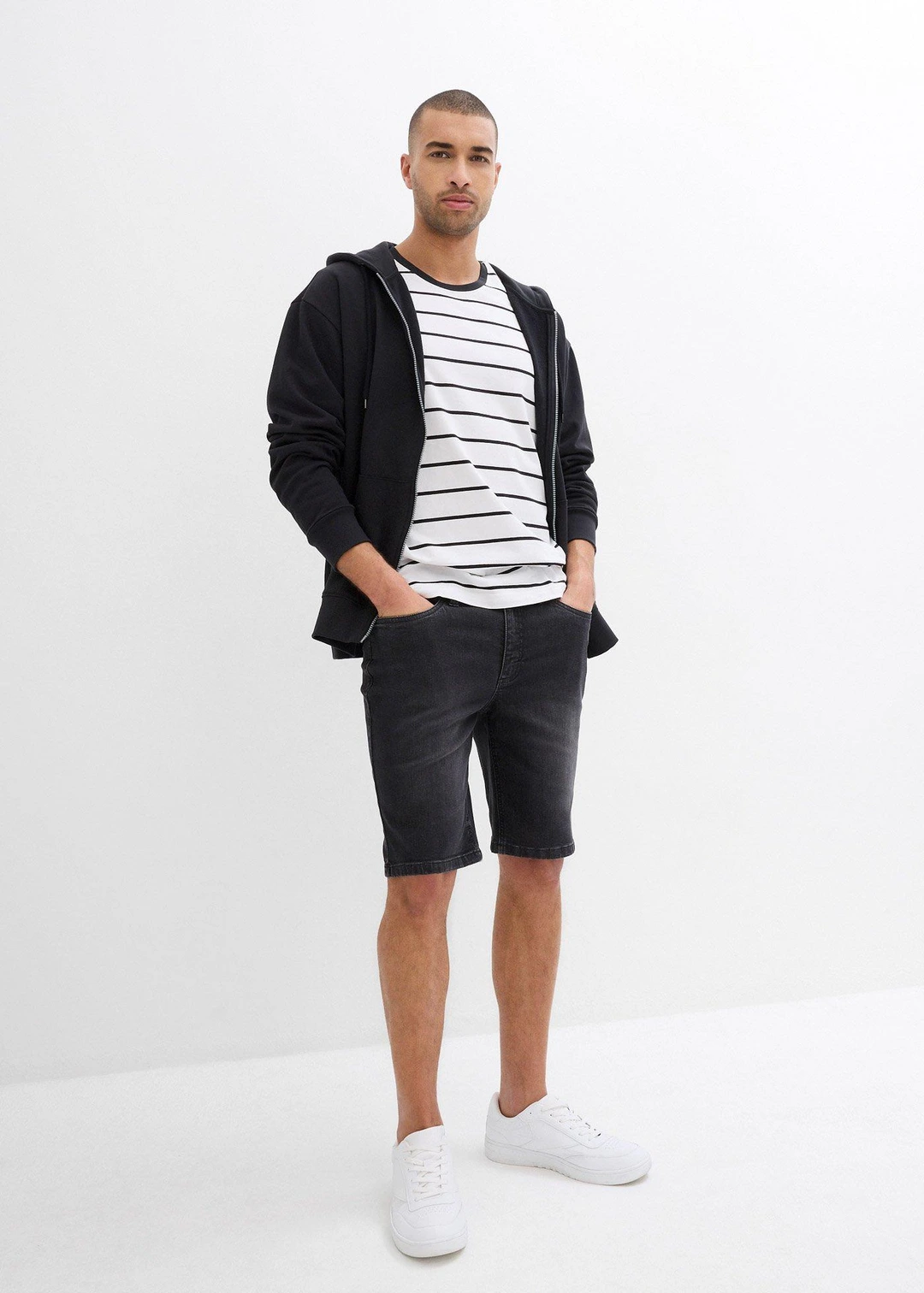 Lot de 2 bermudas en jean extensible, regular - 2