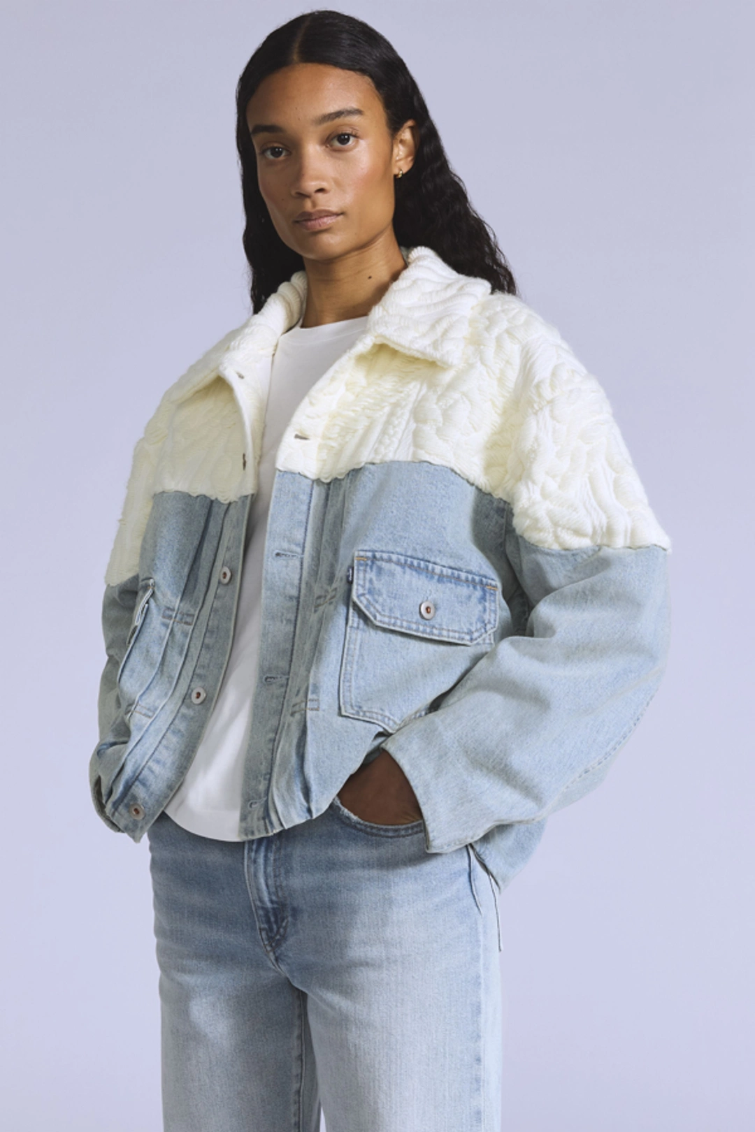 Levi's Veste Trucker Aran - Femme - Bleu / Cold Water - XS