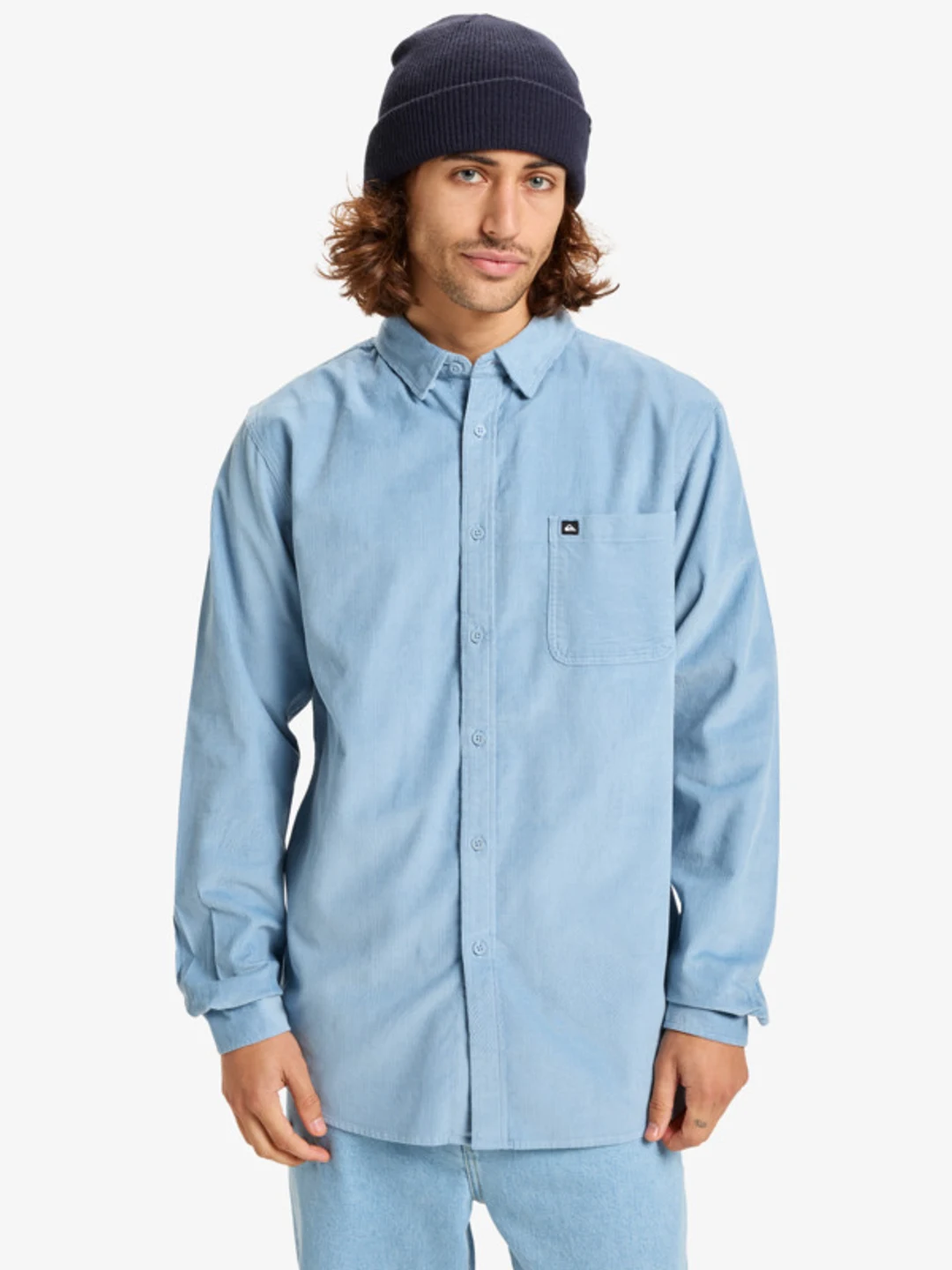 Smoke Trail Cord - Chemise manches longues pour Homme Gris
