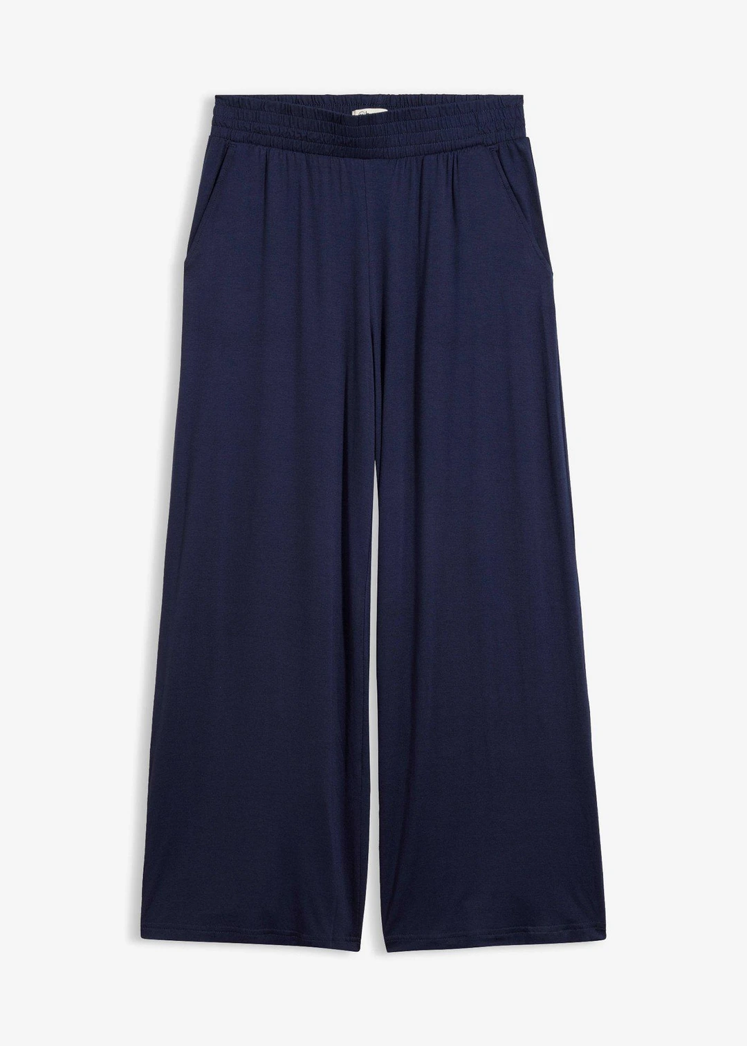 Pantalon fluide en jersey viscose, longueur 7/8
