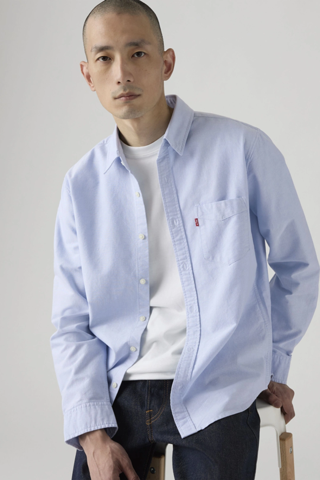 Levi's Chemise À Poche Sunset Standard - Homme - Blanc / White 17 Oxford - 2XL