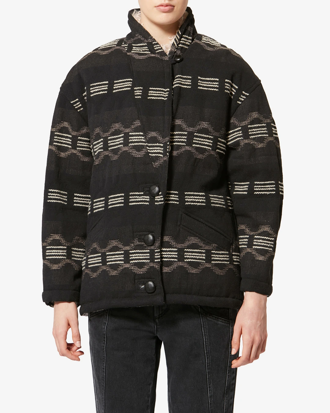 Manteau Qayla - Femme - Noir Délavé - Taille 44 - Marant Étoile - 5