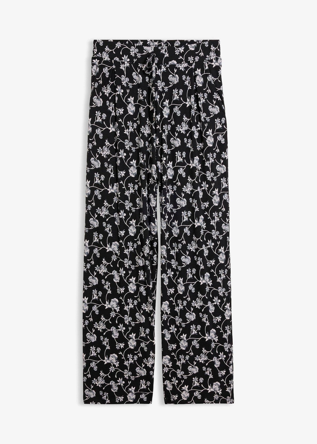 Pantalon palazzo en viscose extensible
