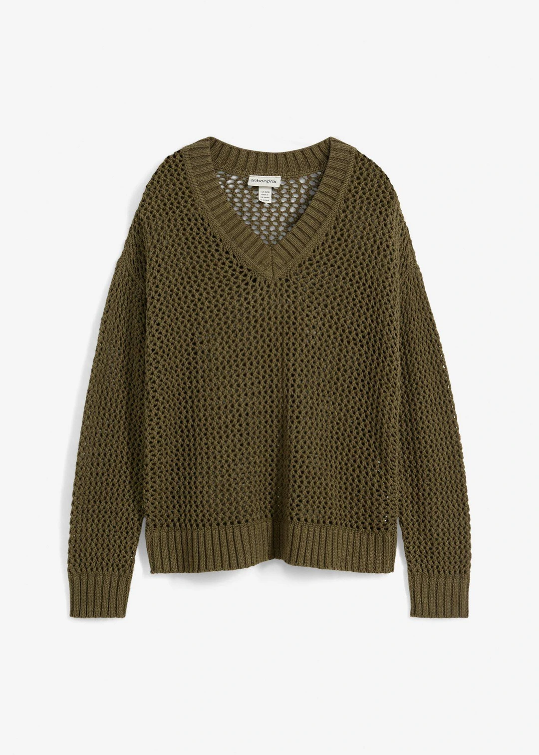 Pull ajouré en lin mélangé