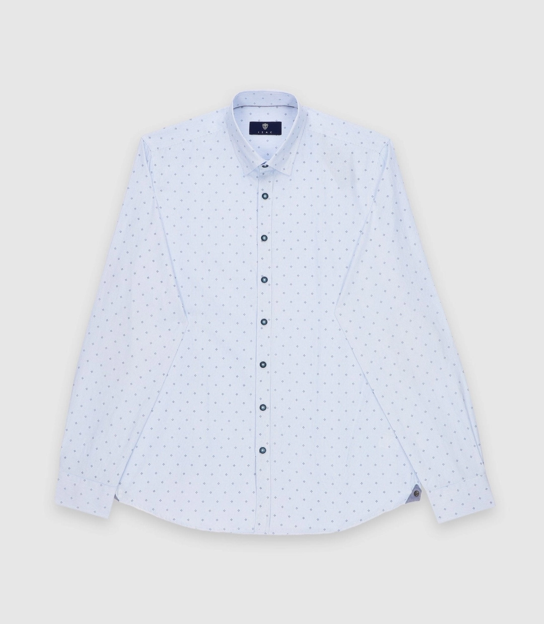 IZAC - Chemise regular marine et blanche KELLYOUT