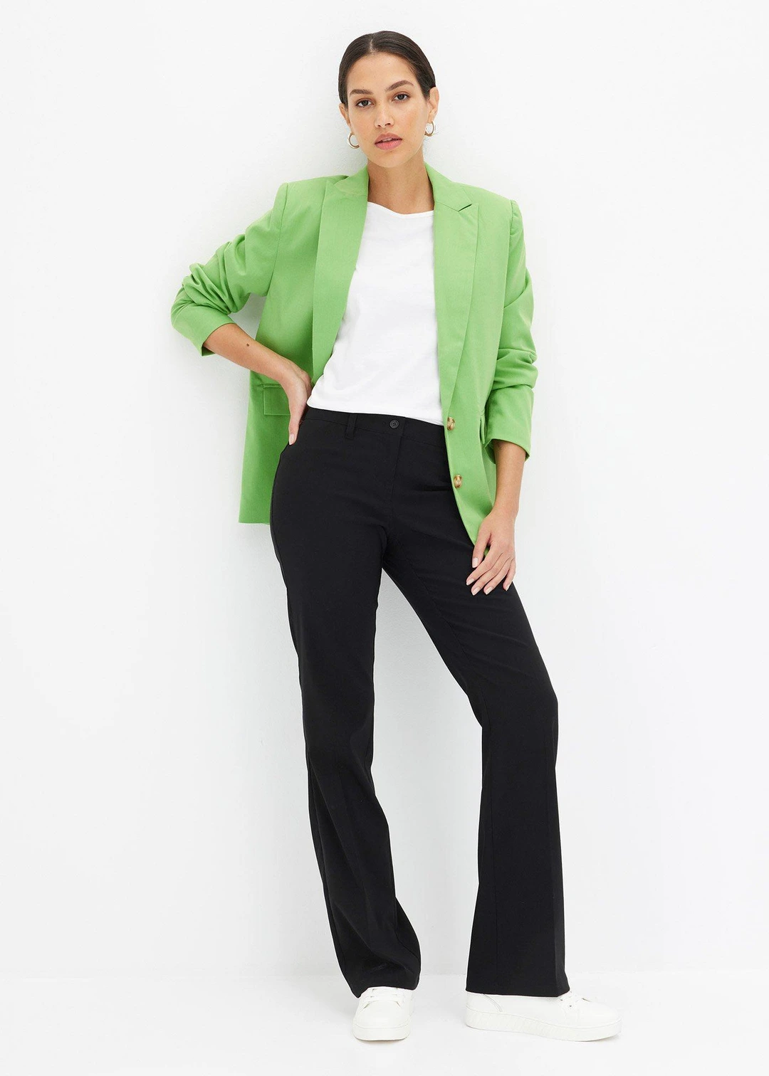 Pantalon extensible, bootcut - 2