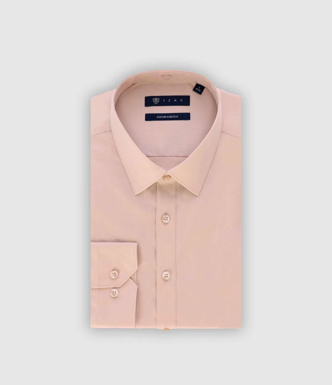IZAC - Chemise ville beige MALTE