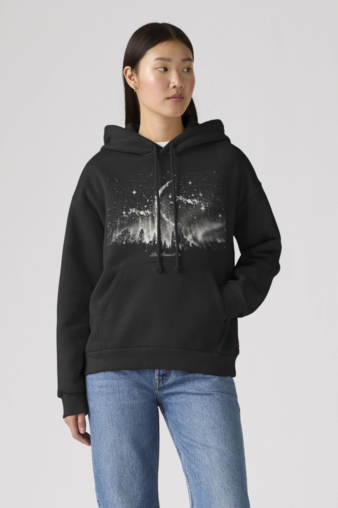 Levi's Sweat À Capuche Graphique Salinas - Femme - Noir / Moonlight Pirata Black - XS - 2