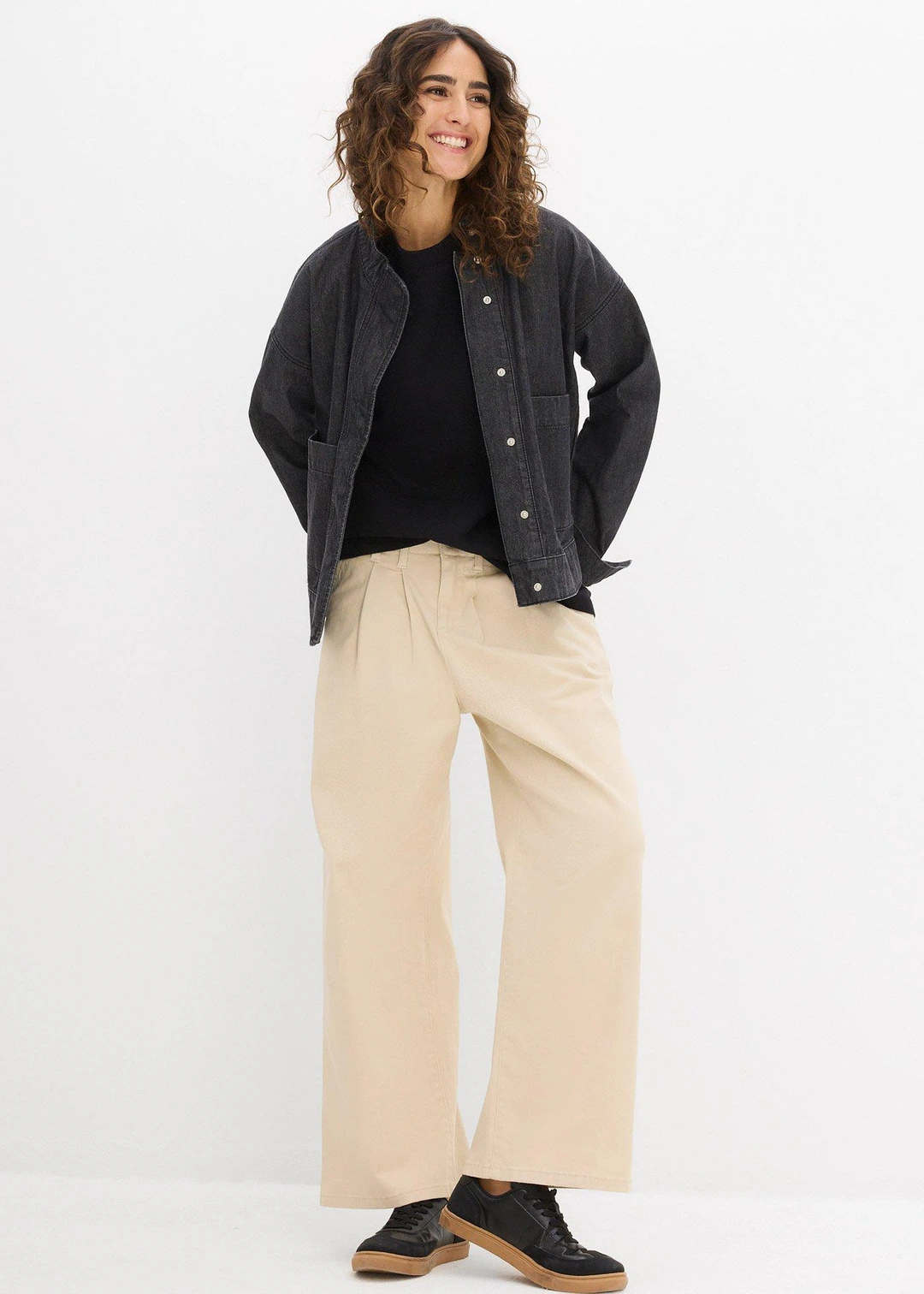 T-shirt épais oversize 100% coton - 2