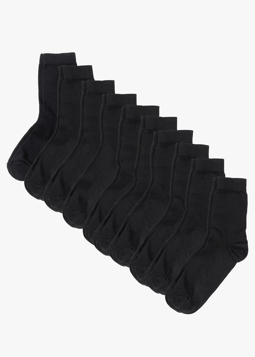 Lot de 10 paires de chaussettes en coton majoritaire