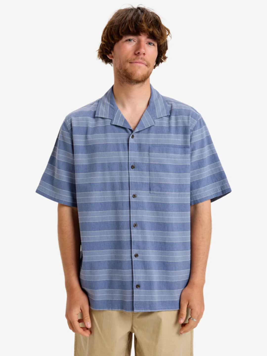 Room Rock - Chemise manches courtes pour homme Bleu