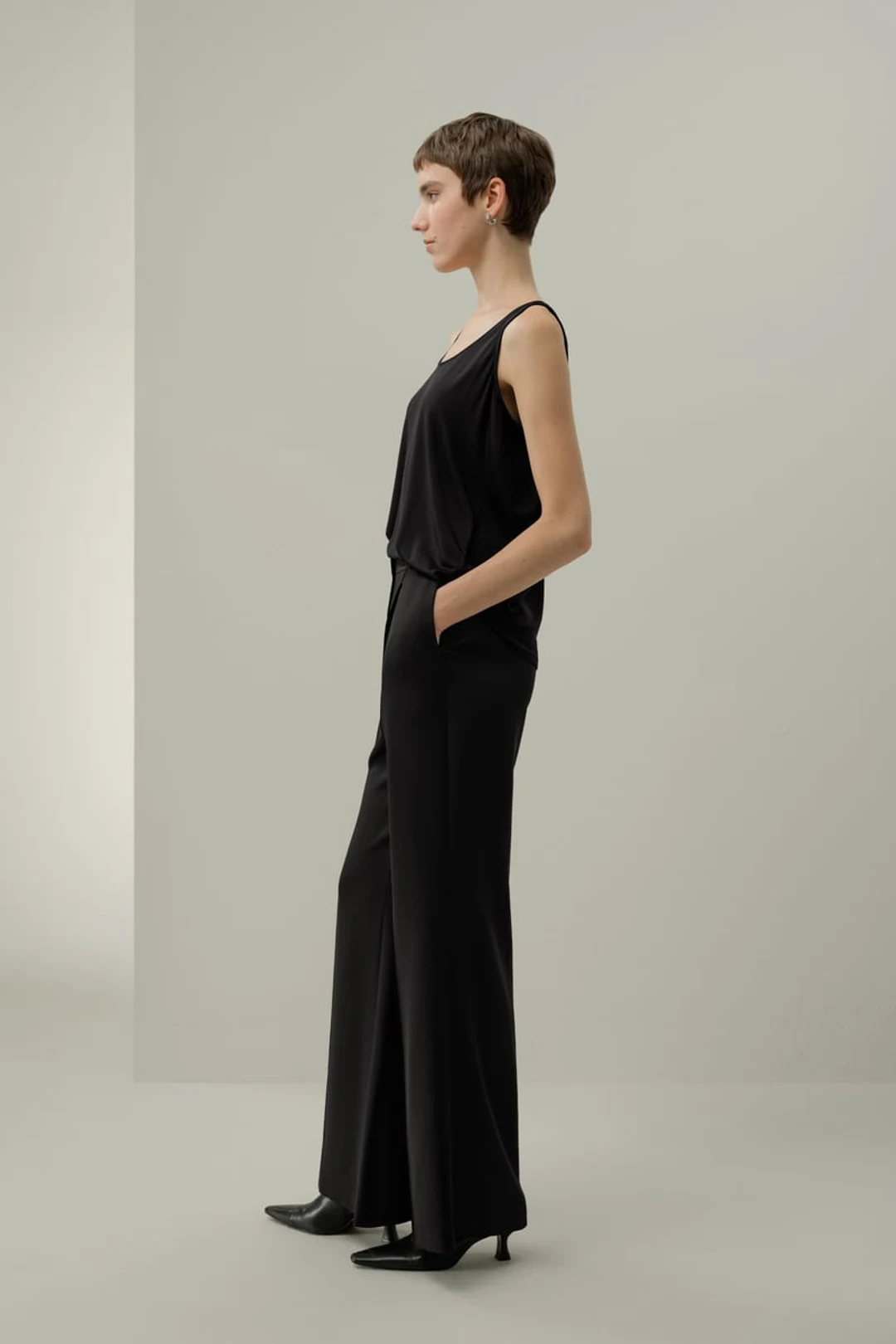 LILYSILK Débardeur Jersey Silk Breeze Noir L - Léger, Respirant et Élégant - Soie et Viscose - Top Femme