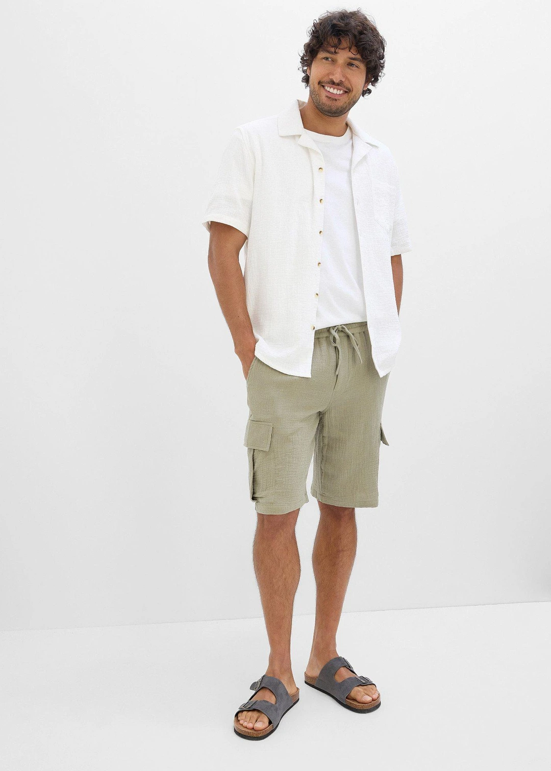 Bermuda en gaze de coton, regular - 2