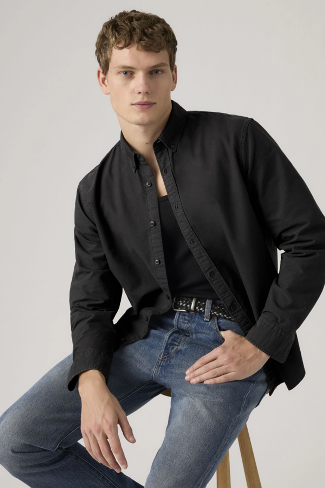 Levi's Chemise Col Boutonné Authentic - Homme - Bleu / Allure - 2XL