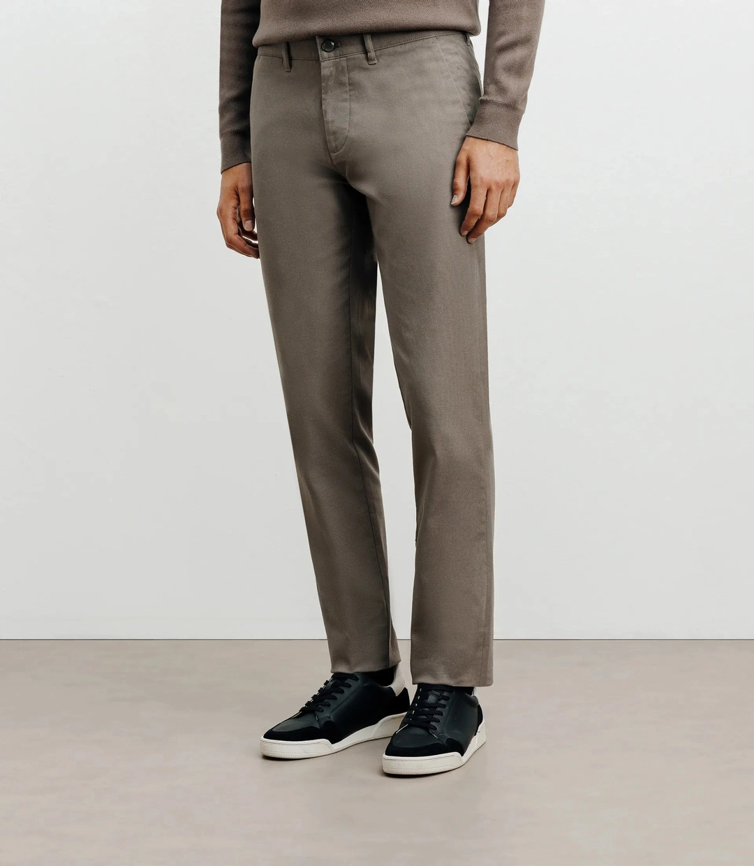IZAC - Pantalon armuré slim taupe