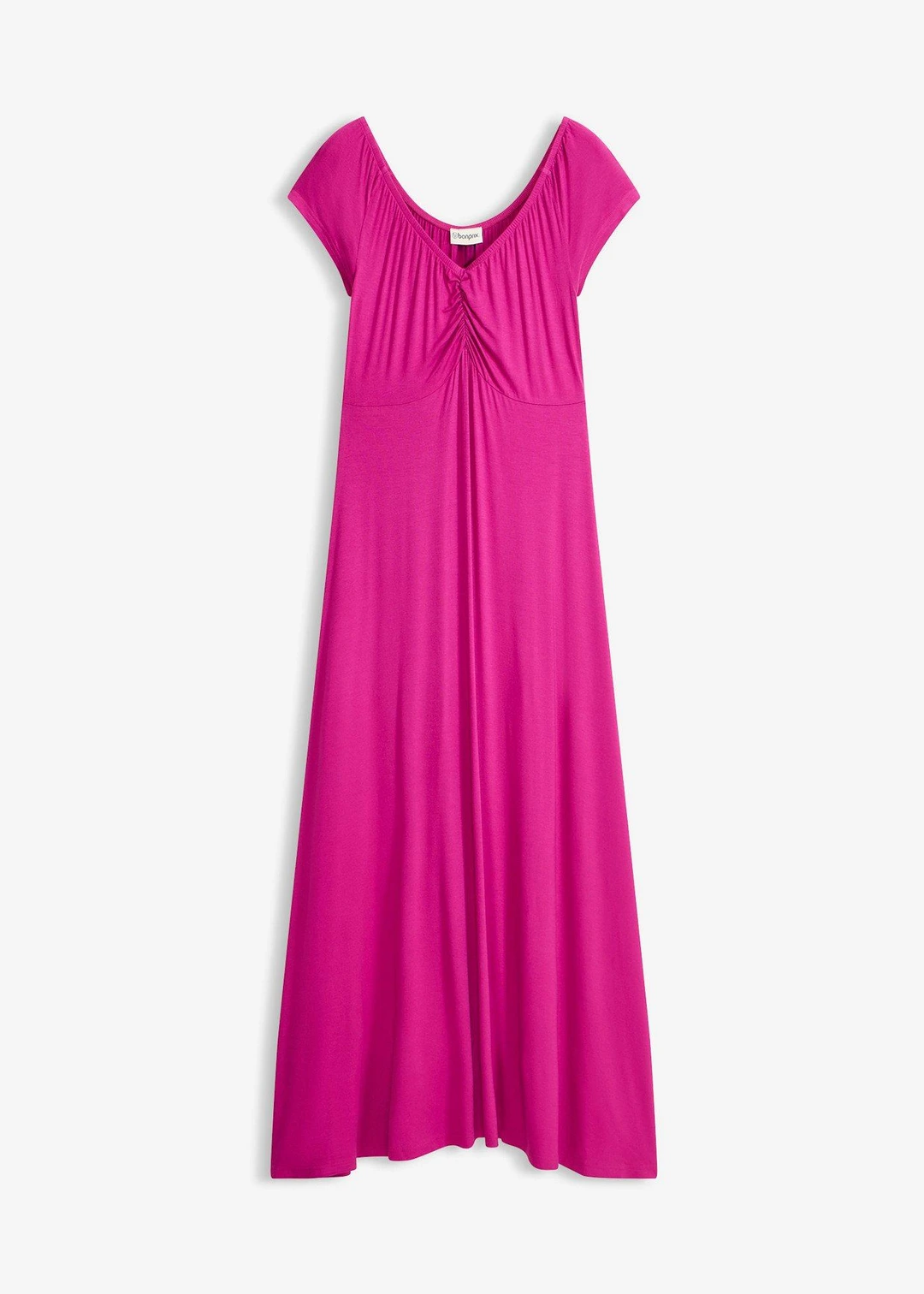 Robe longue en viscose extensible