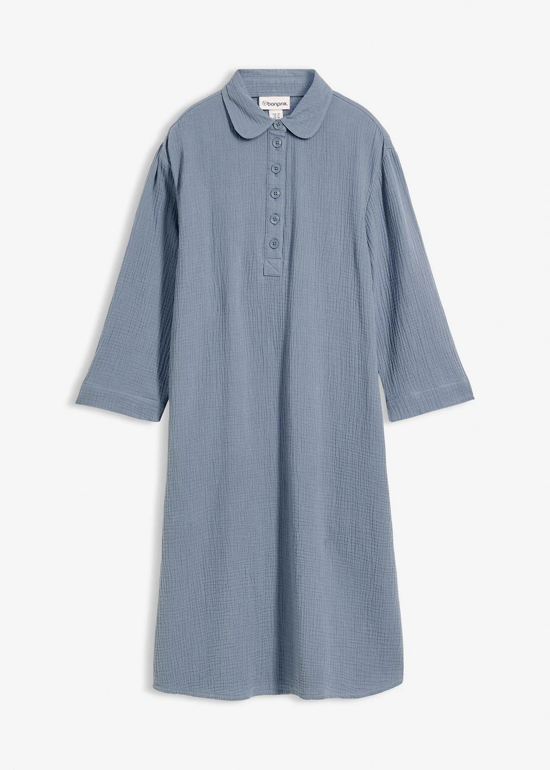 Robe-chemise en gaze de coton