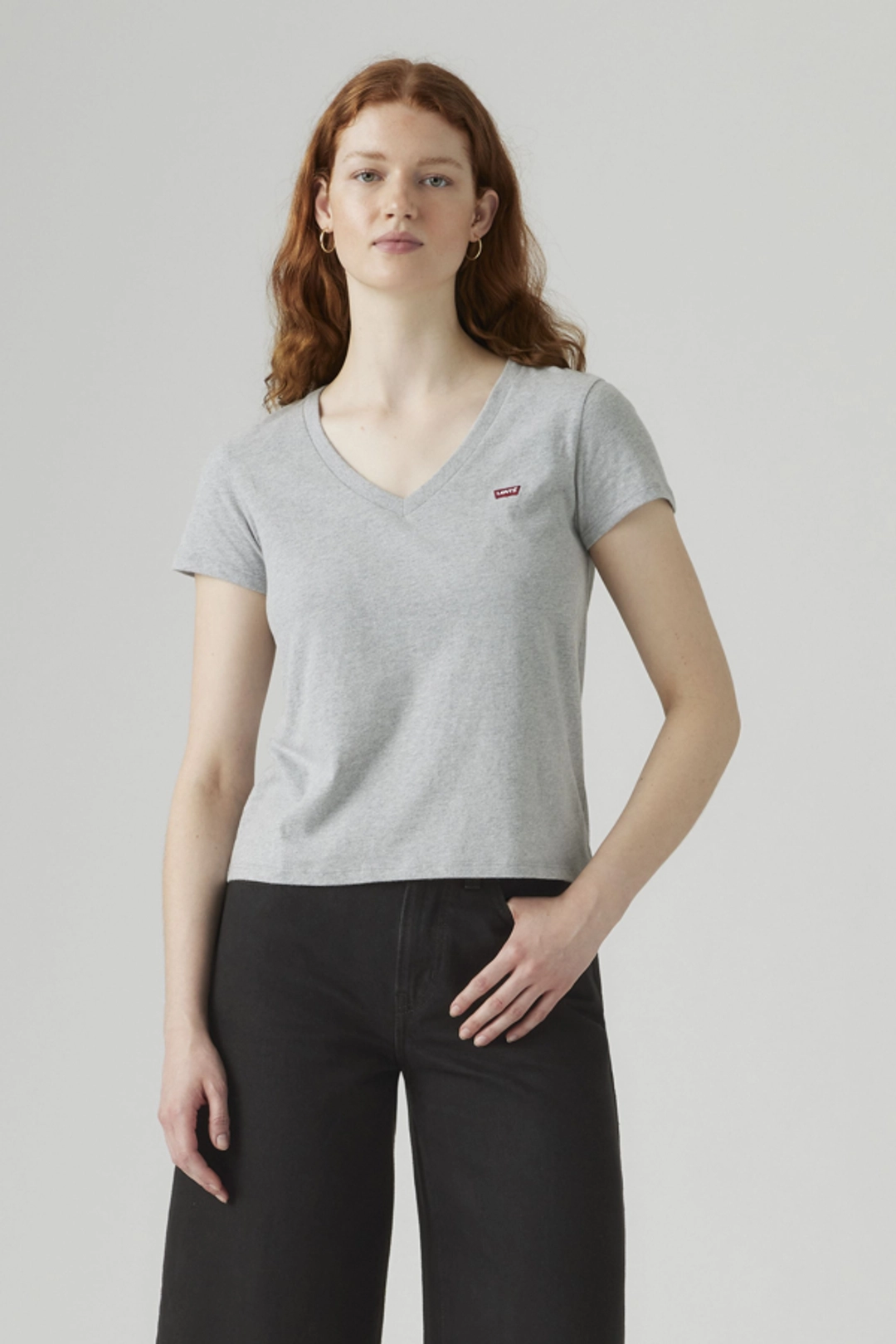 Levi's T Shirt Col V Perfect (lot De 2) - Femme - Multicolore / 2 Pack V Neck White + & Caviar - 2XS - 2