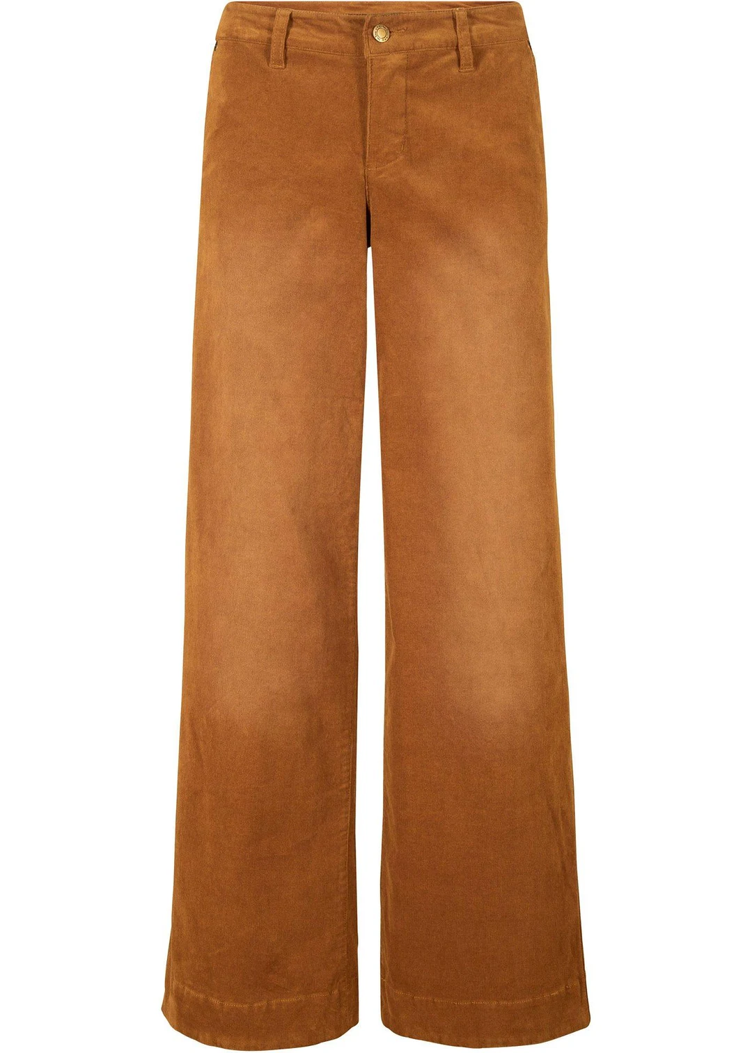 Pantalon large en velours côtelé extensible