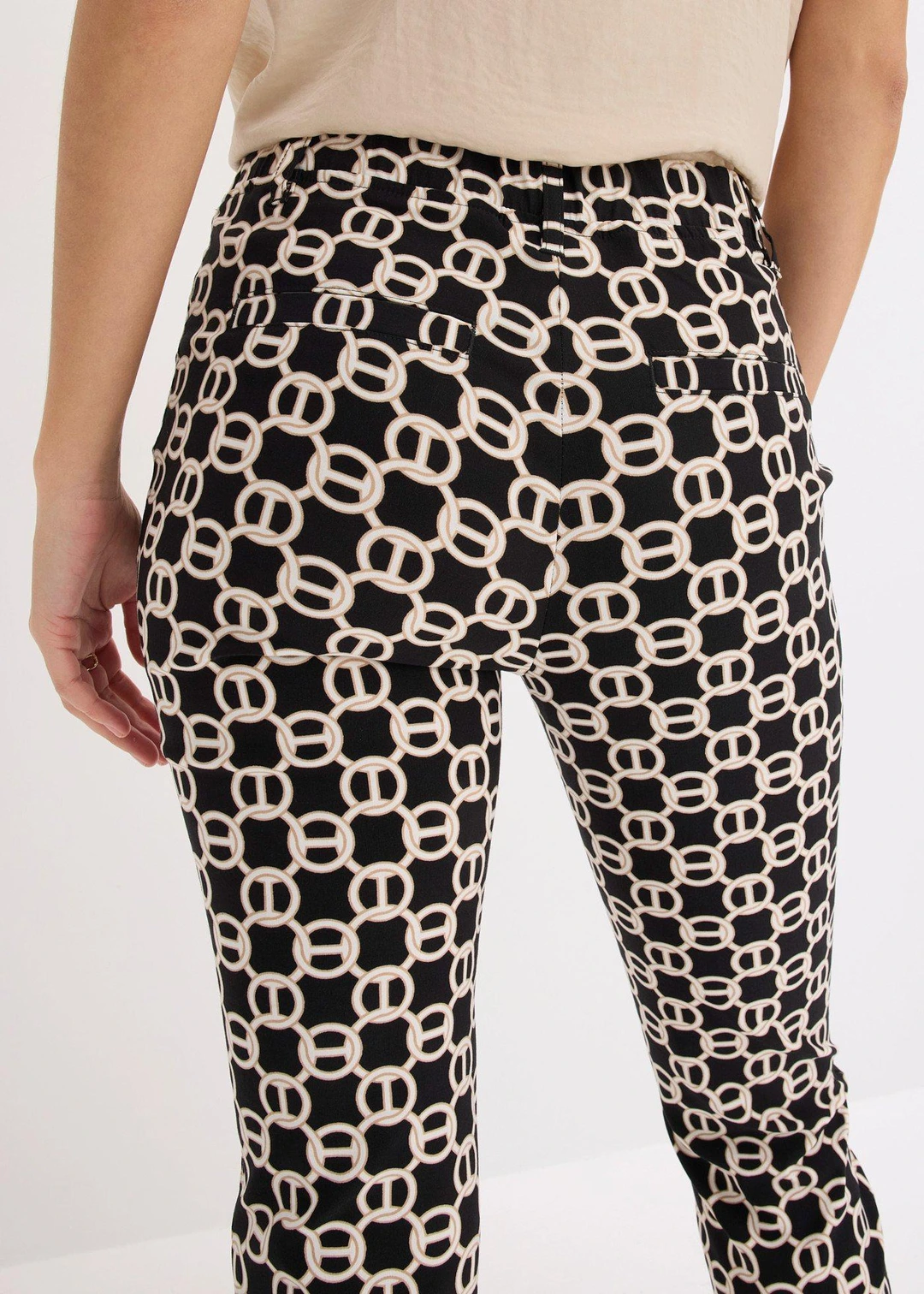 Pantalon 7/8 en bengaline extensible - 3