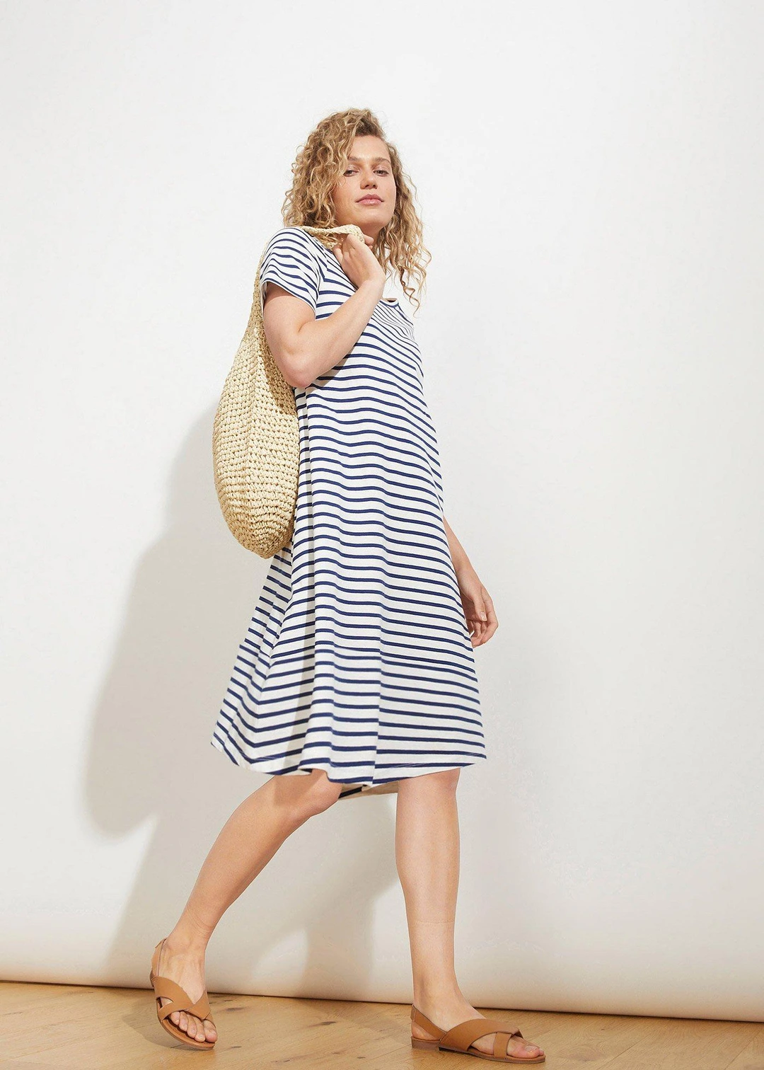 Robe fluide en coton flammé - 2