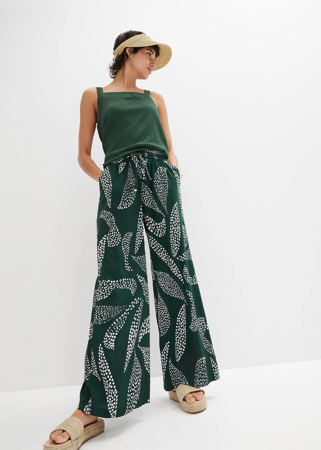 Pantalon large en viscose - 2