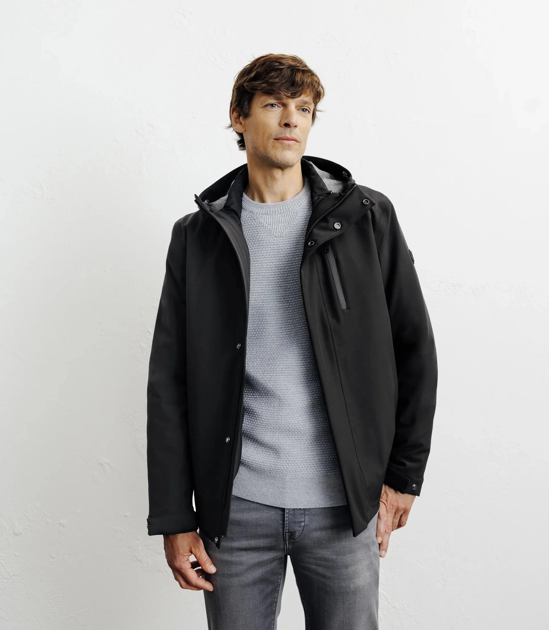 IZAC - Parka courte 3 en 1 noire